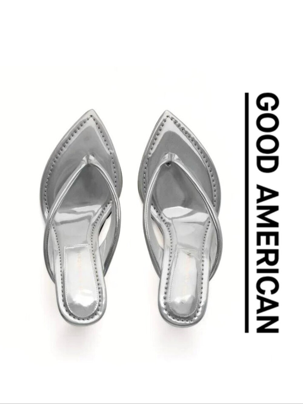 Good American - Cinder-F*cking-Rella Thong - Silver - Size 6 - Picture 2 of 7